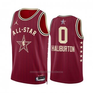 Maillot All Star 2024 Indiana Pacers Tyrese Haliburton #0 Rouge
