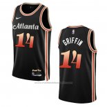 Maillot Atlanta Hawks AJ Griffin #14 Ville 2022-23 Noir
