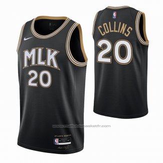 Maillot Atlanta Hawks John Collins #20 Ville 2020-21 Noir