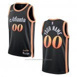 Maillot Atlanta Hawks Personnalise Ville 2022-23 Noir