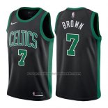 Maillot Boston Celtics Jaylen Brown #7 Statement 2017-18 Noir