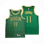 Maillot Boston Celtics Kyrie Irving #11 Ville Vert