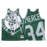 Maillot Boston Celtics Paul Pierce #34 Mitchell & Ness Big Face Vert