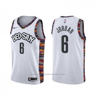 Maillot Brooklyn Nets Deandre Jordan #6 Ville 2019-20 Blanc