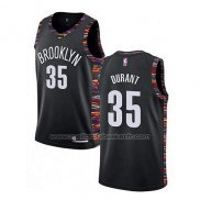 Maillot Brooklyn Nets Kevin Durant #35 Ville 2019-20 Noir