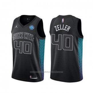 Maillot Charlotte Hornets Cody Zeller #40 Ville Noir