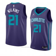 Maillot Charlotte Hornets Isaiah Wilkins #21 Statement 2018 Violet