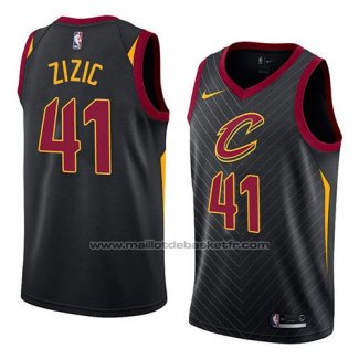 Maillot Cleveland Cavaliers Ante Zizic #41 Statement 2018 Noir