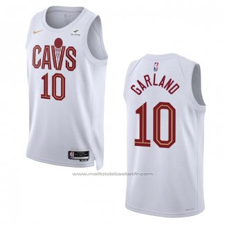 Maillot Cleveland Cavaliers Darius Garland #10 Association 2022-23 Blanc