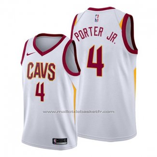 Maillot Cleveland Cavaliers Kevin Porter Jr. #4 Association 2019-20 Blanc