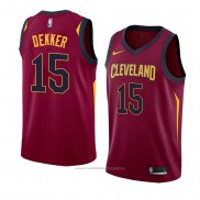 Maillot Cleveland Cavaliers Sam Dekker #15 Icon 2018 Rouge