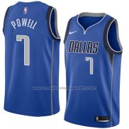 Maillot Dallas Mavericks Dwight Powell #7 Icon 2018 Bleu
