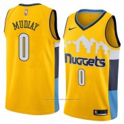 Maillot Denver Nuggets Emmanuel Mudiay #0 Statement 2018 Jaune