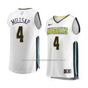 Maillot Denver Nuggets Paul Millsap #4 Association 2017-18 Blanc