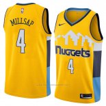 Maillot Denver Nuggets Paul Millsap #4 Statement 2018 Jaune