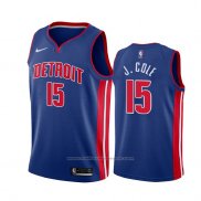 Maillot Detroit Pistons J. Cole #15 Icon Bleu