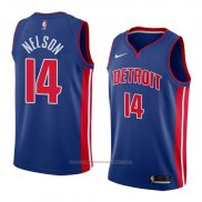 Maillot Detroit Pistons Jameer Nelson #14 Icon 2018 Bleu