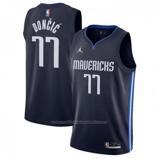 Maillot Doncic Mavericks Luka Doncic #77 Statement 2020 Bleu