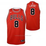 Maillot Enfant Chicago Bulls Zach Lavine #8 Icon Rouge