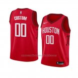 Maillot Enfant Houston Rockets Personnalise Earned 2018-19 Rouge