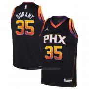 Maillot Enfant Phoenix Suns Kevin Durant #35 Statement 2022-23 Noir