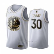 Maillot Golden Edition Golden State Warriors Stephen Curry #30 Blanc