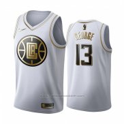 Maillot Golden Edition Los Angeles Clippers Paul George #13 Blanc