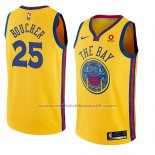 Maillot Golden State Warriors Chris Boucher #25 Ville 2018 Jaune