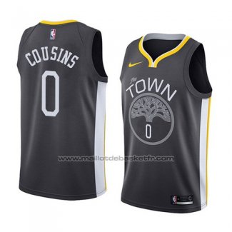 Maillot Golden State Warriors Demarcus Cousins #0 Statement 2018-19 Noir