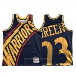 Maillot Golden State Warriors Draymond Vert #23 Mitchell & Ness Big Face Bleu