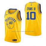 Maillot Golden State Warriors Jacob Evans III #10 Hardwood Classic 2018-19 Jaune