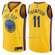 Maillot Golden State Warriors Klay Thompson #11 Ville Jaune