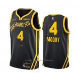 Maillot Golden State Warriors Moses Moody #4 Ville 2023-24 Noir
