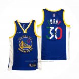 Maillot Golden State Warriors Stephen Curry #30 Icon Royal Special Mexico Edition Bleu