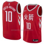 Maillot Houston Rockets Michael Carter-williams #10 Ville 2018 Rouge