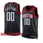 Maillot Houston Rockets Personnalise Statement 2023-24 Noir