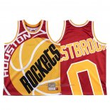 Maillot Houston Rockets Russell Westbrook #0 Mitchell & Ness Big Face Rouge