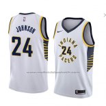 Maillot Indiana Pacers Alize Johnson #24 Association 2018 Blanc