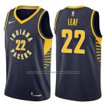 Maillot Indiana Pacers T.j. Leaf #22 Icon 2017-18 Bleu