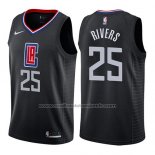 Maillot Los Angeles Clippers Austin Rivers #25 Statement 2019 Noir