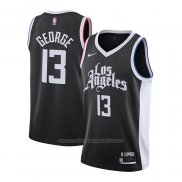 Maillot Los Angeles Clippers Paul George #13 Ville 2020-21 Noir