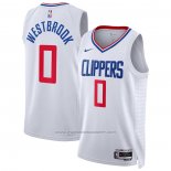 Maillot Los Angeles Clippers Russell Westbrook #0 Association 2022-23 Blanc
