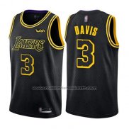 Maillot Los Angeles Lakers Anthony Davis #3 Ville 2019 Noir