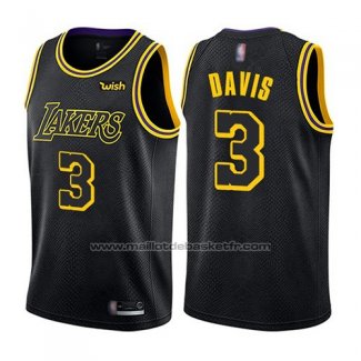 Maillot Los Angeles Lakers Anthony Davis #3 Ville 2019 Noir