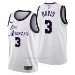 Maillot Los Angeles Lakers Anthony Davis #3 Ville 2022-23 Blanc