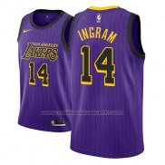 Maillot Los Angeles Lakers Brandon Ingram #14 Ville 2018 Volet