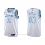 Maillot Los Angeles Lakers DeAndre Jordan #10 Ville 2021-22 Blanc