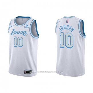 Maillot Los Angeles Lakers DeAndre Jordan #10 Ville 2021-22 Blanc