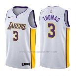 Maillot Los Angeles Lakers Isaiah Thomas #3 Association 2017-18 Blanc