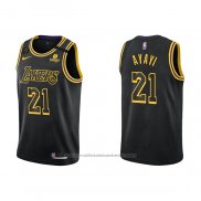 Maillot Los Angeles Lakers Joel Ayayi #21 Mamba 2021-22 Noir